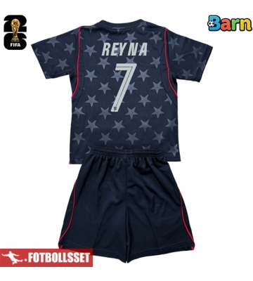 Förenta stater Giovanni Reyna #7 Bortatröja Barn VM 2026 Kortärmad (+ Korta byxor)